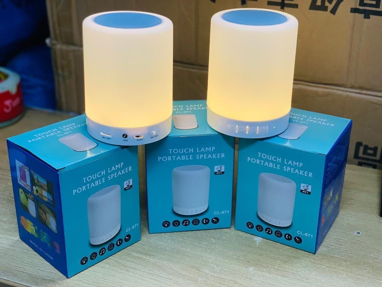 Smart Touch Lamp with Bluetooth Speaker – 5-in-1 Night Light, Music, and Mood!