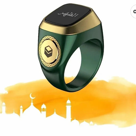 Smart Digital Zikr Tasbih Ring – Portable Finger Counter for Prayer & Meditation